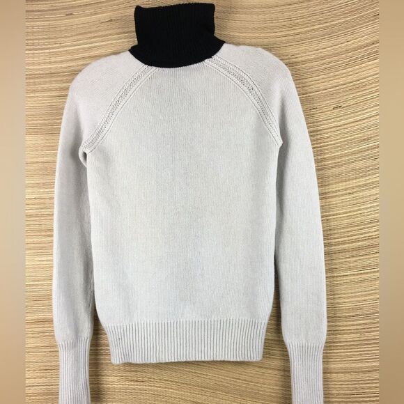 Theory Wool Colorblock Angine S Loryelle Turtleneck Sweater - Size XS - Picture 6 of 12